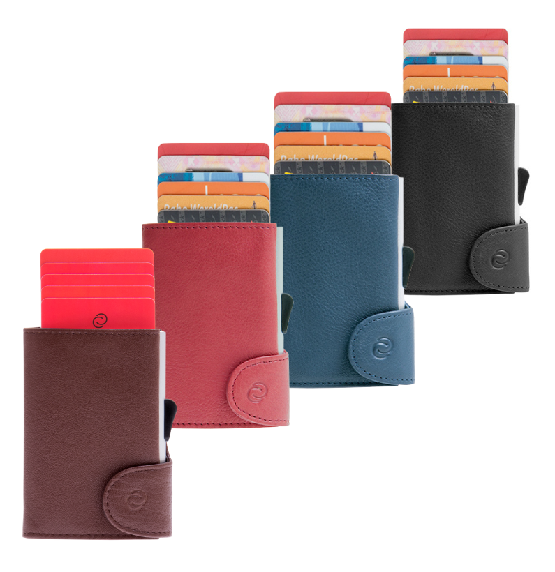 C-Secure Porta-Cartões RFID Couro Clássico 1