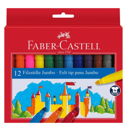 Faber-Castell Marcadores Jumbo 12 cores