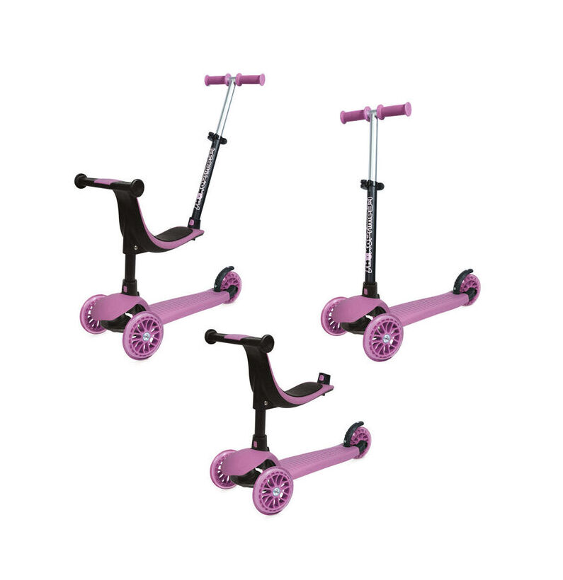 shoko trotinete evolutiva criança rosa