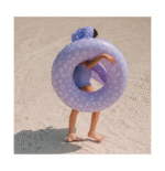 Boia Natação Leopardo Lilás 90cm