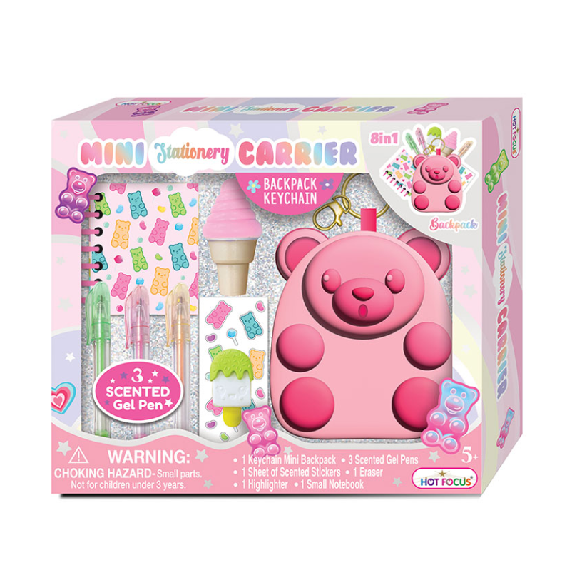 Kit Completo Escola Divertida Gummy Bear hot focus pcconvida papelaria