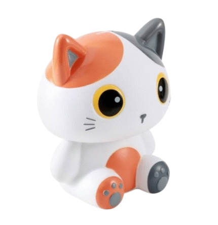 Mealheiro Gato Branco 27cm iTotal