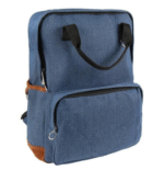 Mochila Casual Denim Patch Quadrada