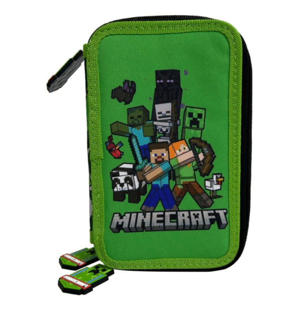 Estojo Triplo Completo Minecraft