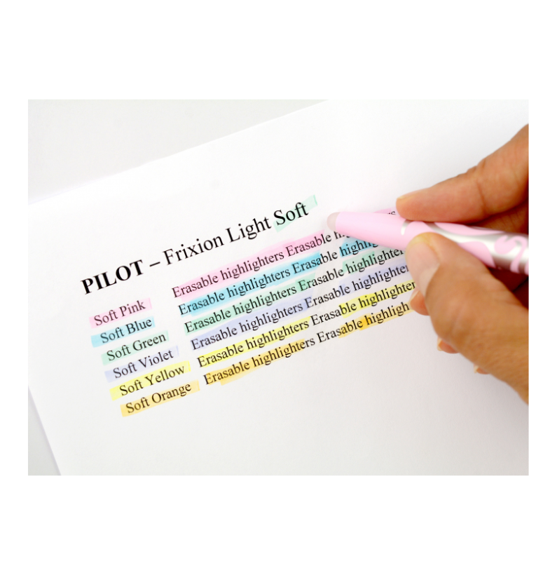 Marca Texto Apagável Pastel Pilot Frixion Light 6