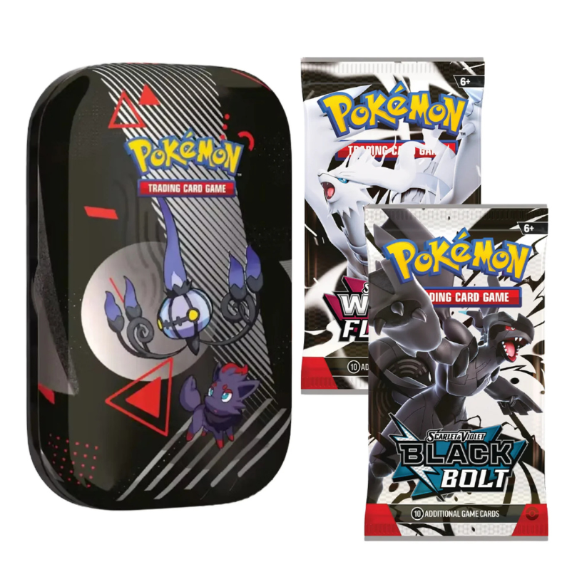 Pokémon Mini Tin SV10.5 Black Bolt & White Flare 1