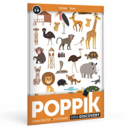 Poppik Mini Discovery Stickers Savana!