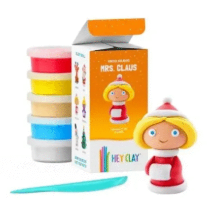 Hey Clay Winter Holidays Mãe Natal Plasticina