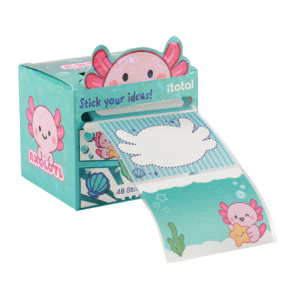 iTotal Stick Your Ideias Axolotly Stickers em Rolo