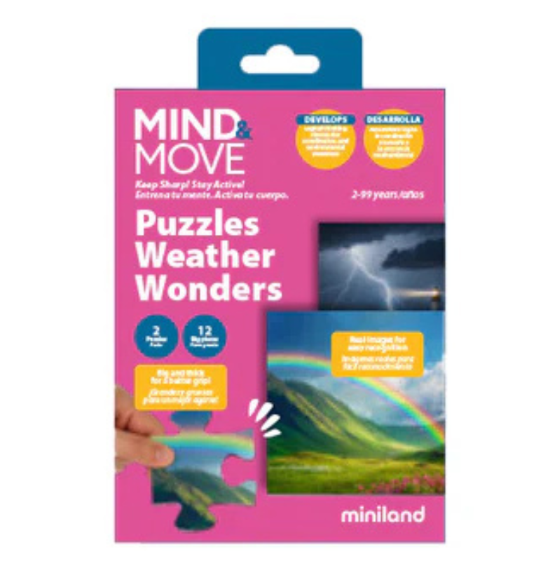 Miniland Mind & Move Puzzles Weather Wonders, 1