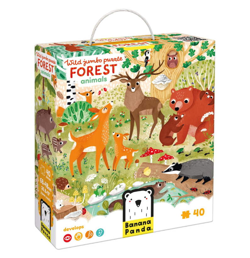 Puzzle Gigante Selvagem — Animais da Floresta 1