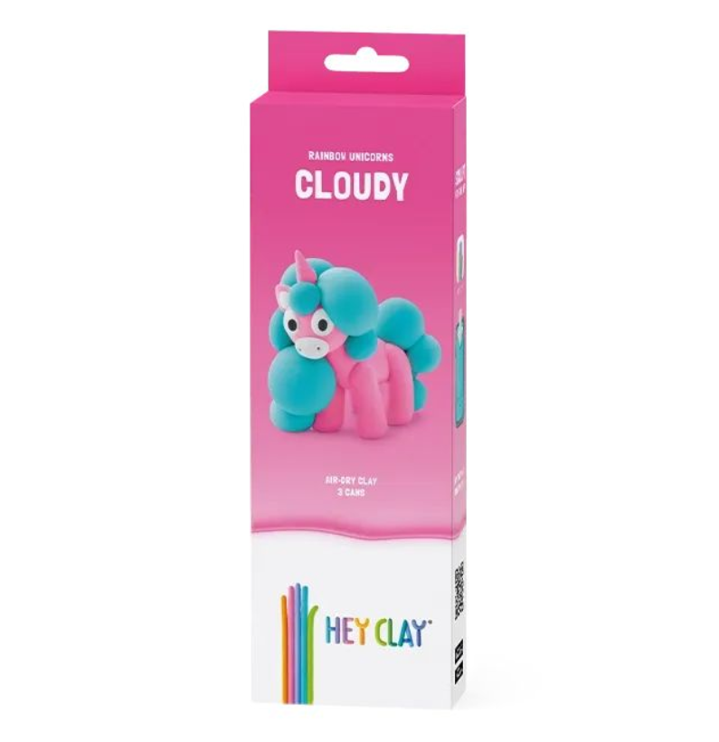 Hey Clay Rainbow Unicorns Cloudy 9