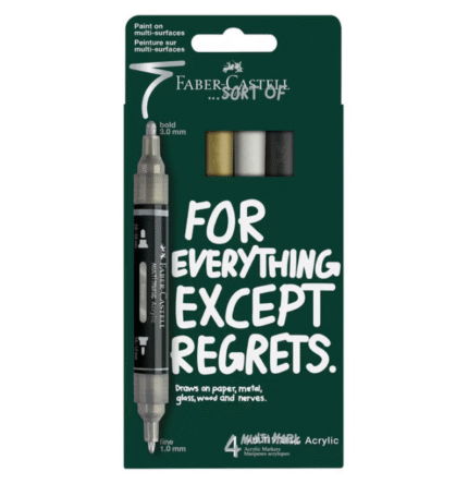 Faber-Castell Marcador Acrílico Multimark 4 Cores