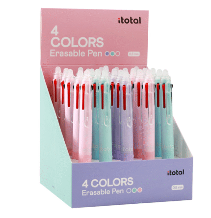 iTotal Esferográficas Apagáveis 4 Cores